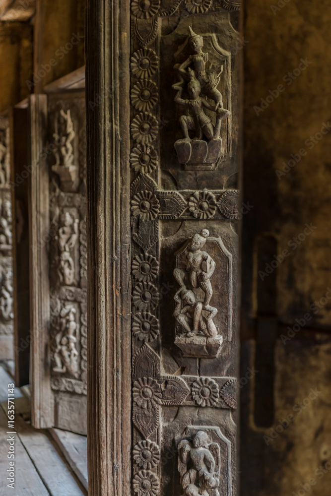 Shwenandaw Monastery or Shwenandaw Kyaung Temple or Golden Palace Monastery at Mandalay Myanmar