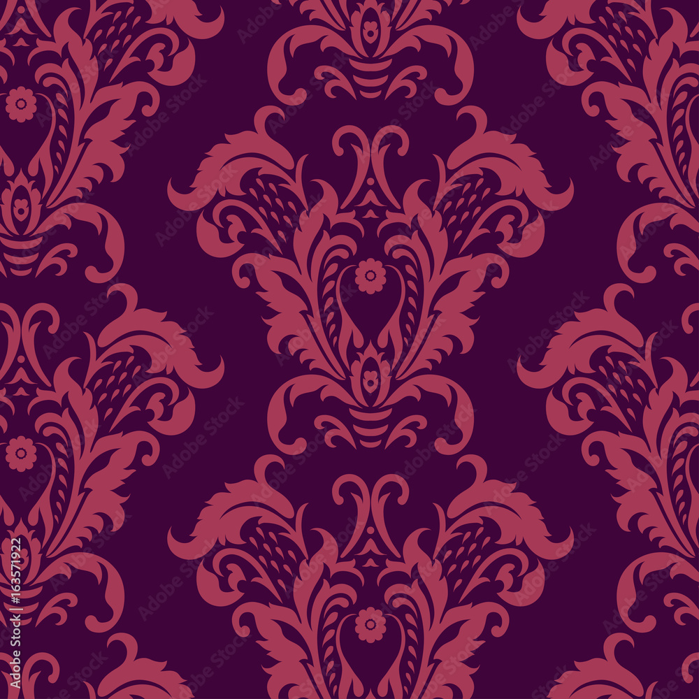 Seamless vintage baroque pattern. Vector background