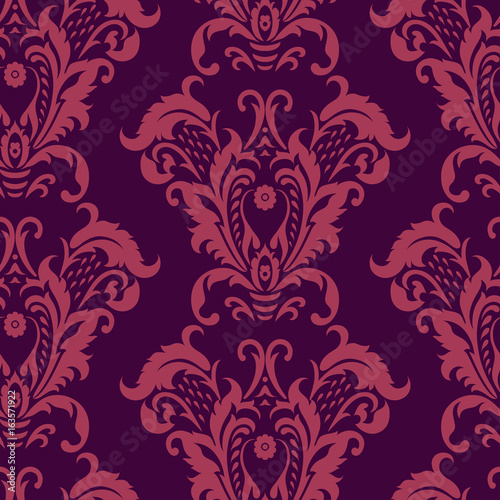 Seamless vintage baroque pattern. Vector background