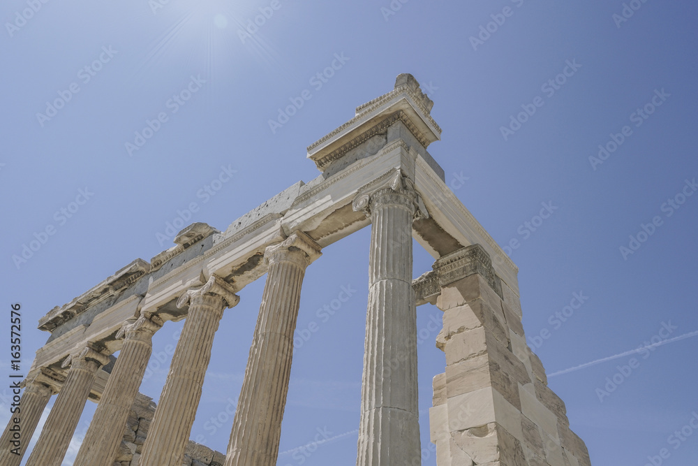 Parthenon Temple on the Athenian Acropolis, in Athens, Greece.