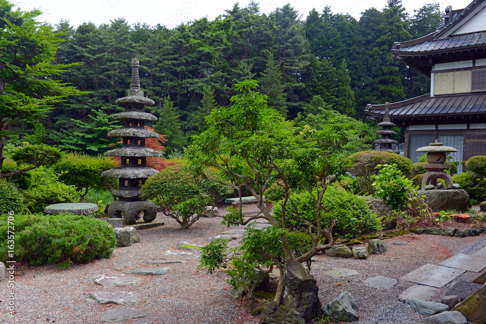 Tranquil Japanese garden, Japan