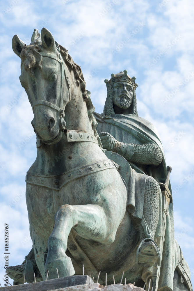 Plaza de España con estatua Rey Jaime, Mallorca, Islas Baleares Plaza de España con estatua Rey Jaime, Mallorca, Islas Baleares