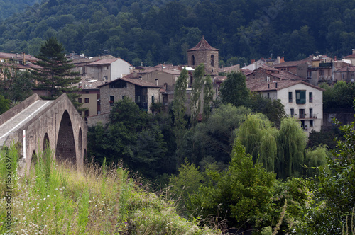Wallpaper Mural View of Sant Joan de les Abadesses in Catalonia.Spain Torontodigital.ca