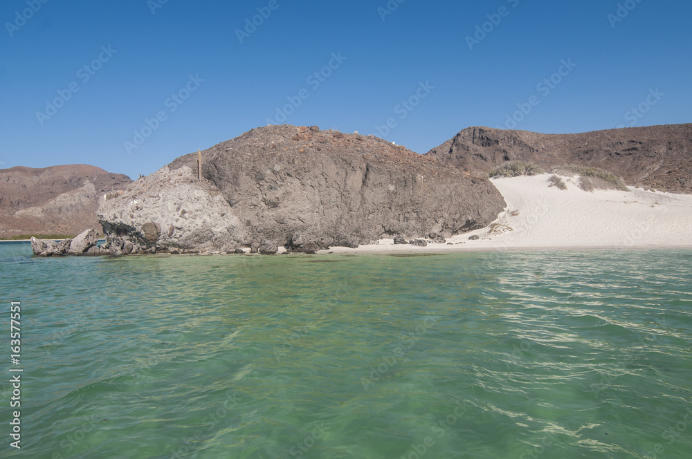 Peaceful Balandra Beach, La Paz Baja California Sur. MEXICO