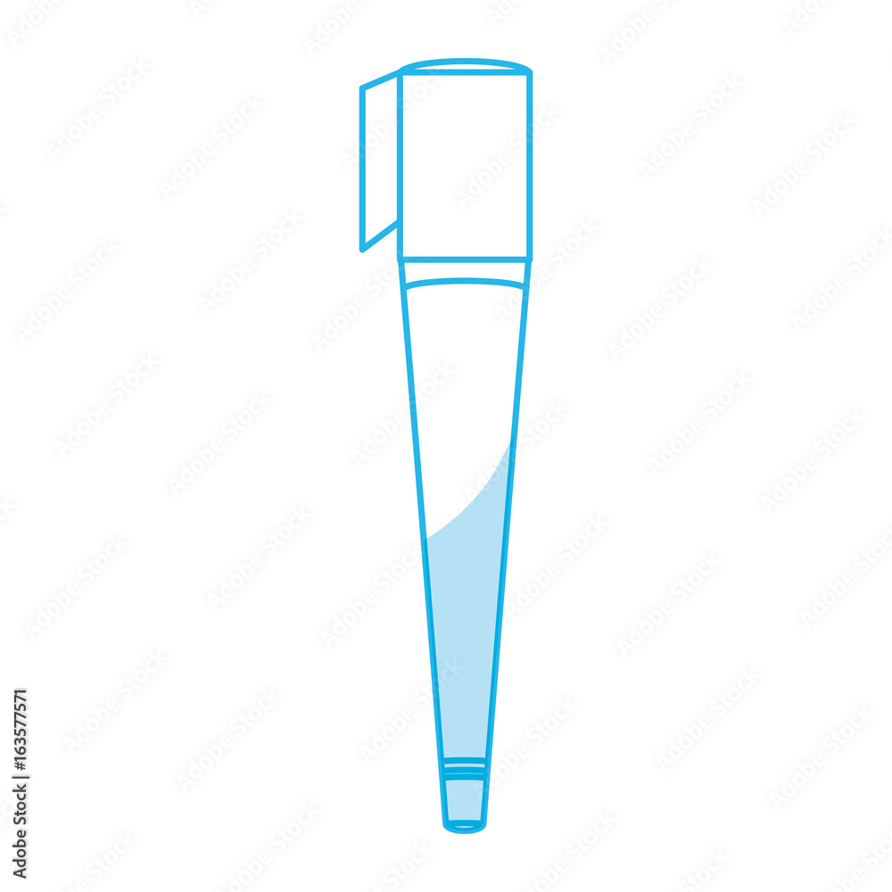 Marker draw utensil icon vector illustration graphic design