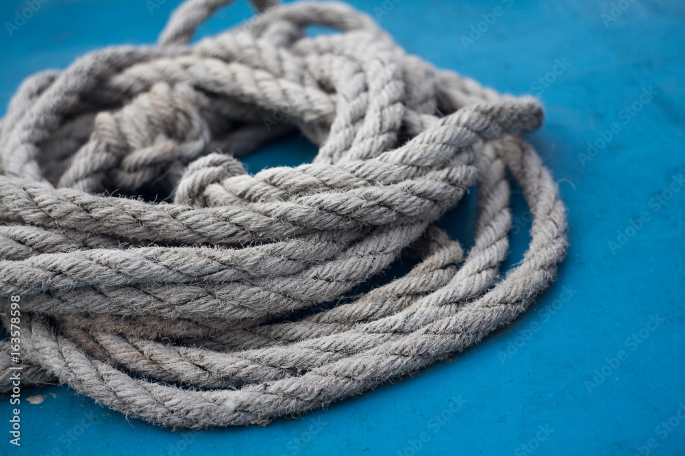 Fototapeta premium Rope on Blue