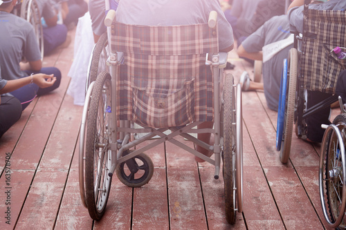 Wheelchairs are a travel tool of the disabled.