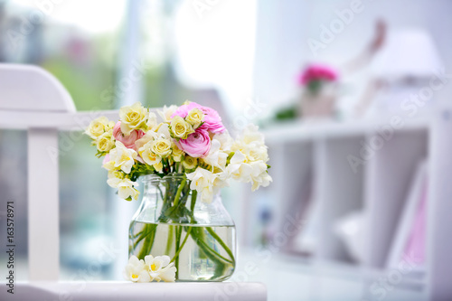 Beautiful bouquet with whit...