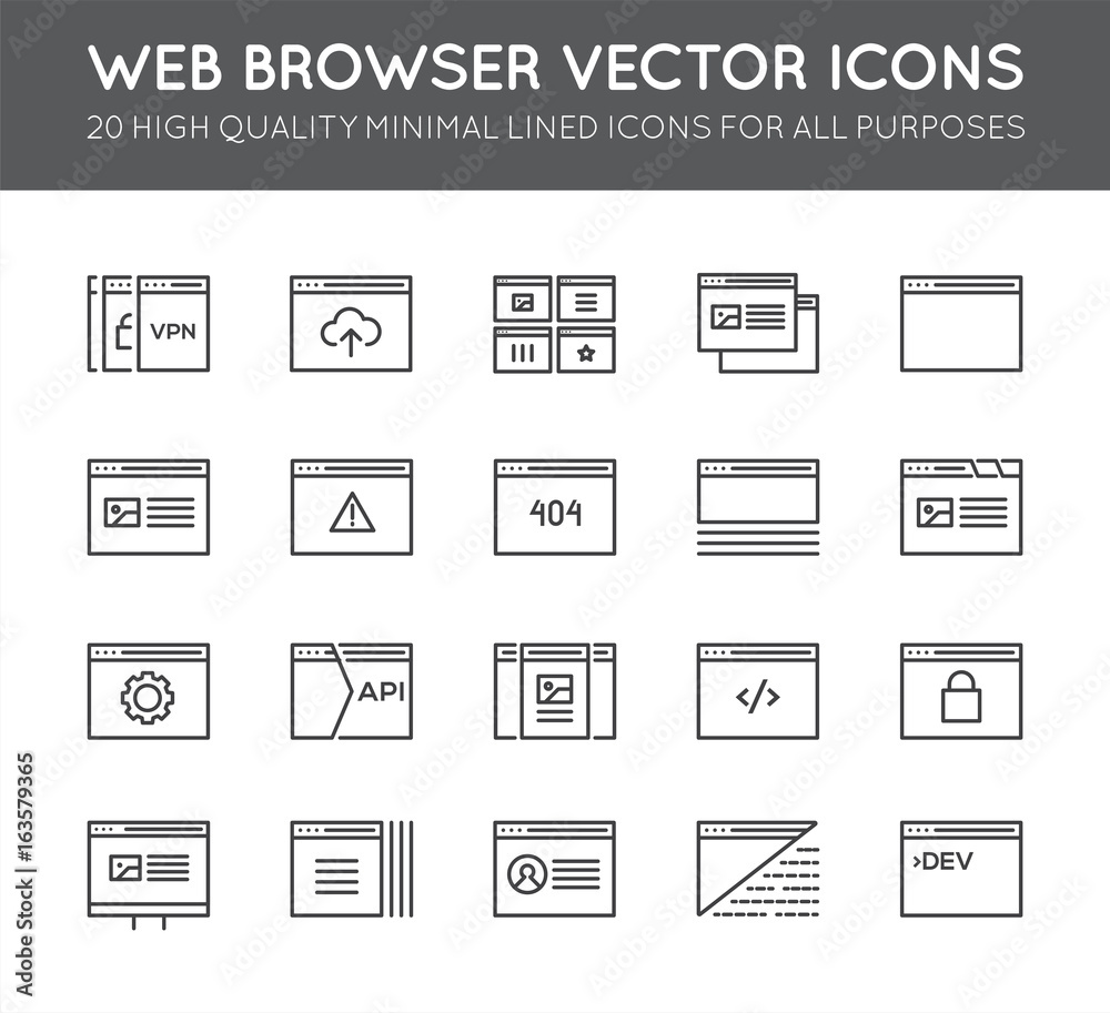 Set of 48x48 Minimal Browser, Developing, App and Coding Vector Line Icons. Perfect Pixel. Thin Stroke. Set of 48x48 Minimal Browser, Developing, App and Coding Vector Line Icons. Perfect Pixel. Thin Stroke.