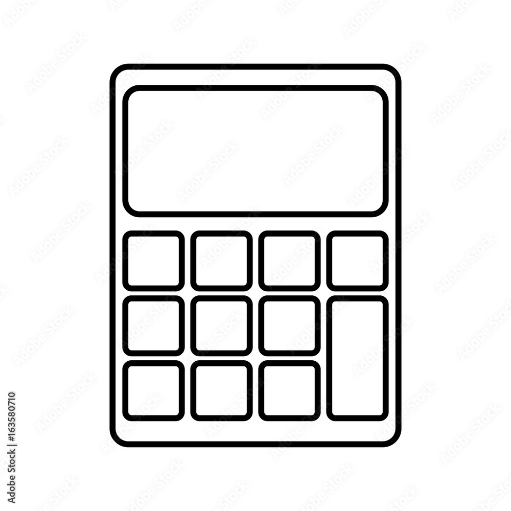 calculator icon over white background vector illustration calculator icon over white background vector illustration