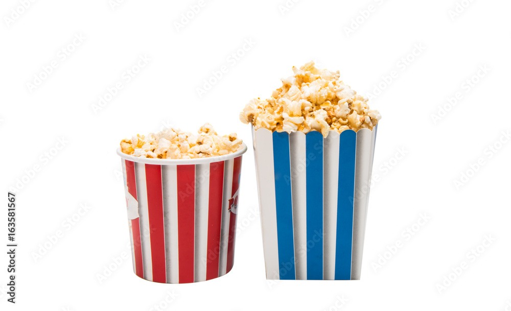 Caramelized popcorn isolated Caramelized popcorn isolated