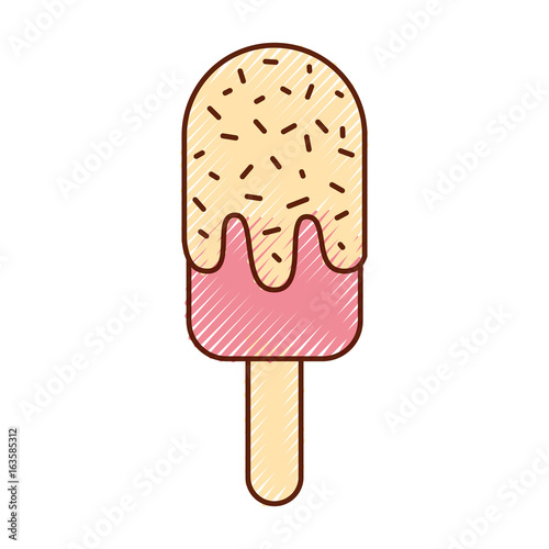 Delicious frozen palette icon vector illustration design