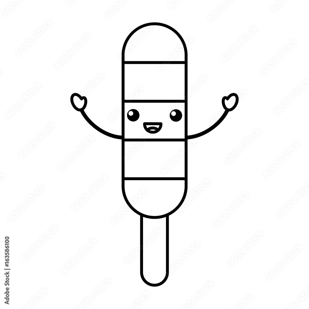 Delicious frozen palette kawaii character vector illustration design Delicious frozen palette kawaii character vector illustration design