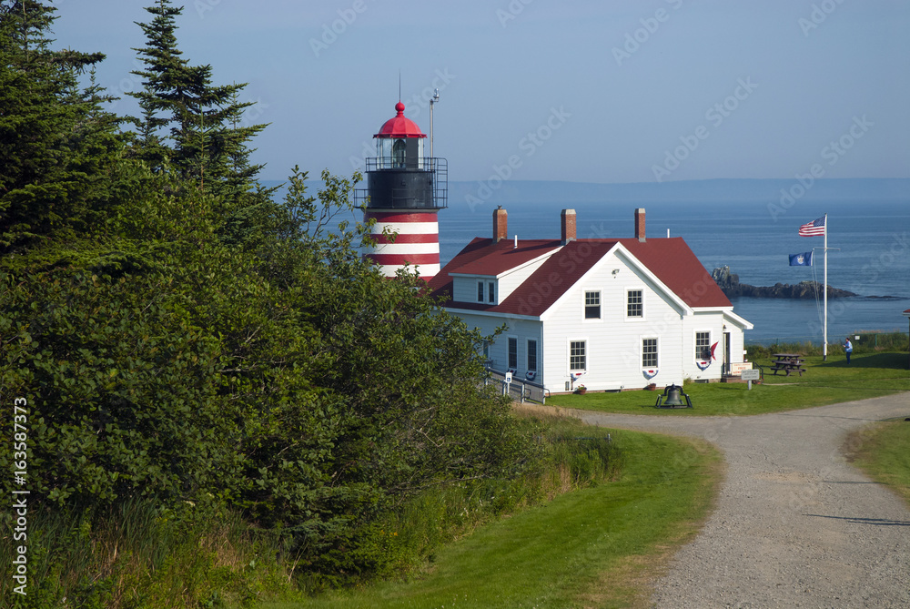 Easternmost lighthouse overlooks Bay of Fundy on the American and Canadian border. Easternmost lighthouse overlooks Bay of Fundy on the American and Canadian border.