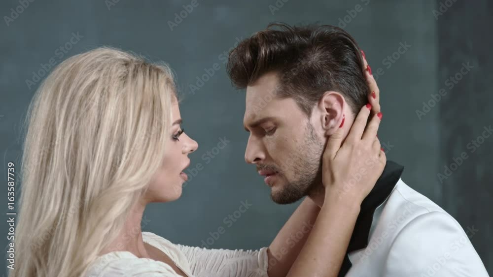 Elegant young couple, romantic date clip Elegant young couple, romantic date clip