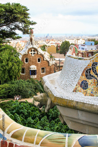 Gaudi's Parc Guell at Barcelona