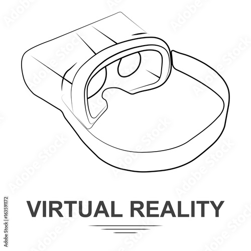 виртуальный помощник линейного метки VR очки