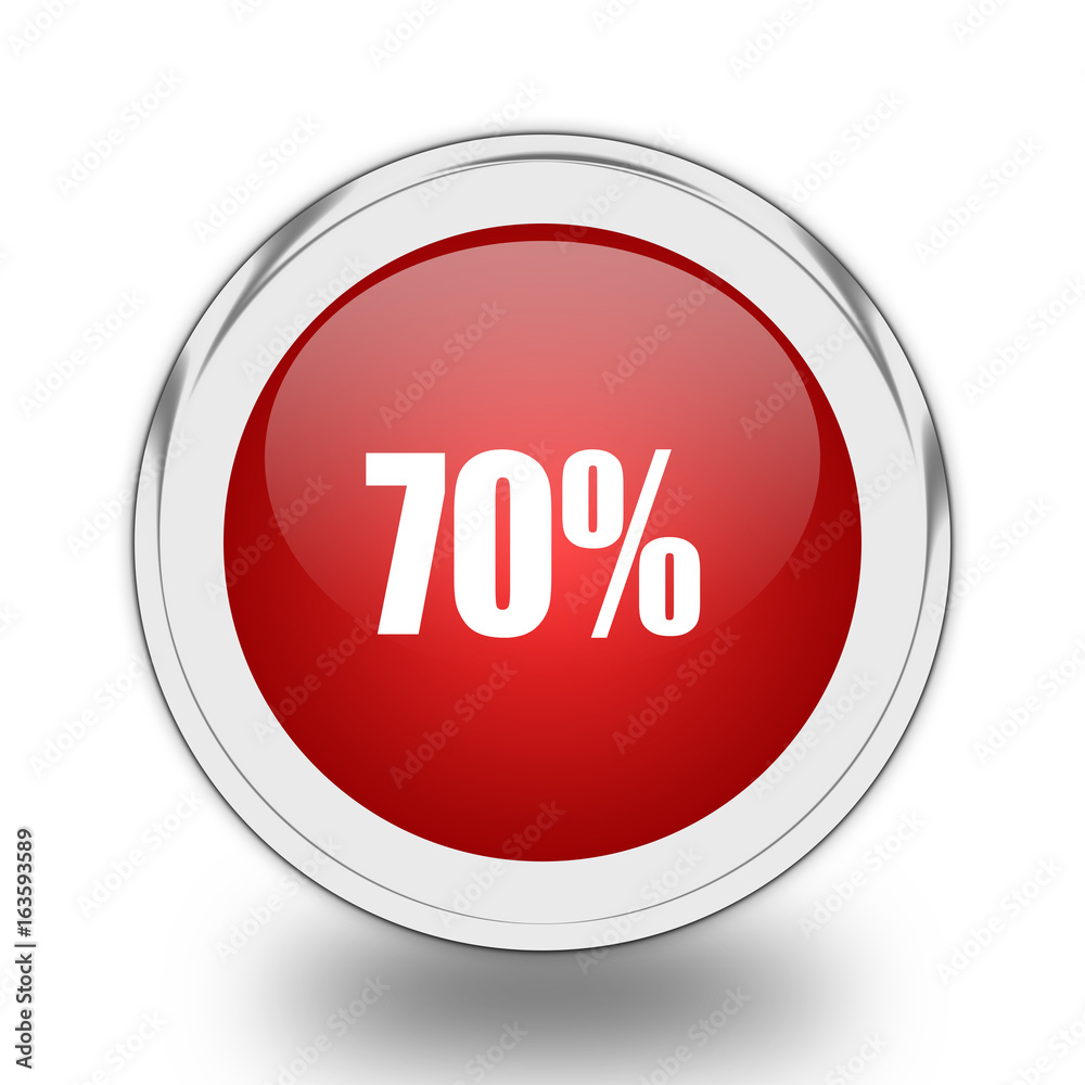 70 percent icon. 70 percent icon.