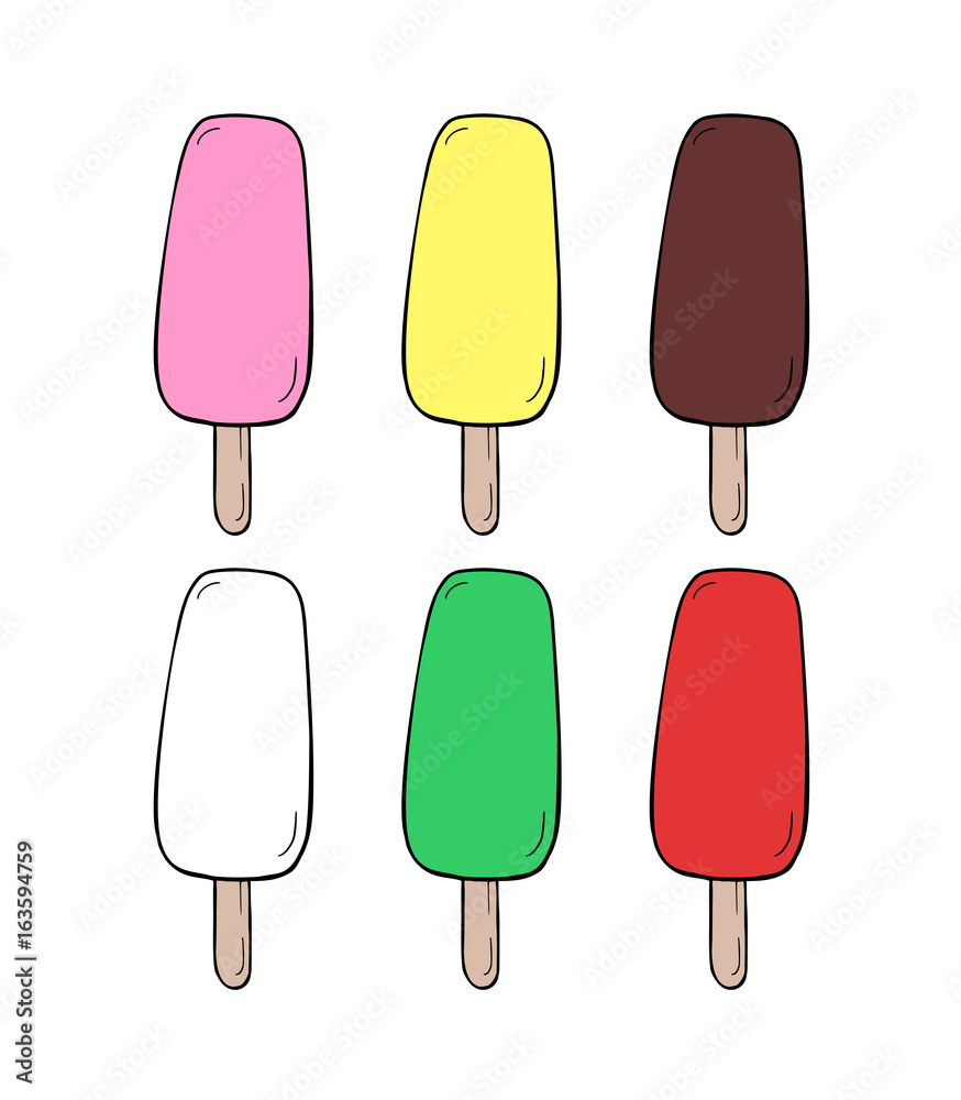 tasty ice cream illustration