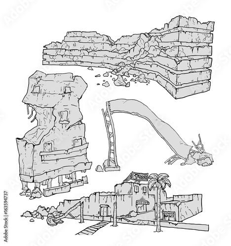 debris illustration
