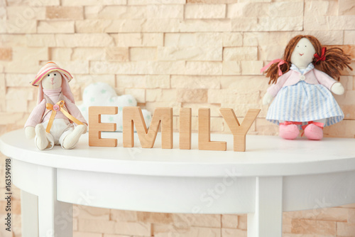 Baby name EMILY composed of...