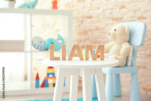 Baby name LIAM composed of ...