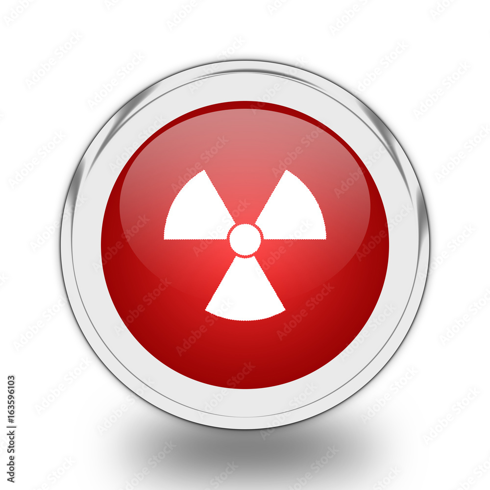Radiation icon. Radiation icon.