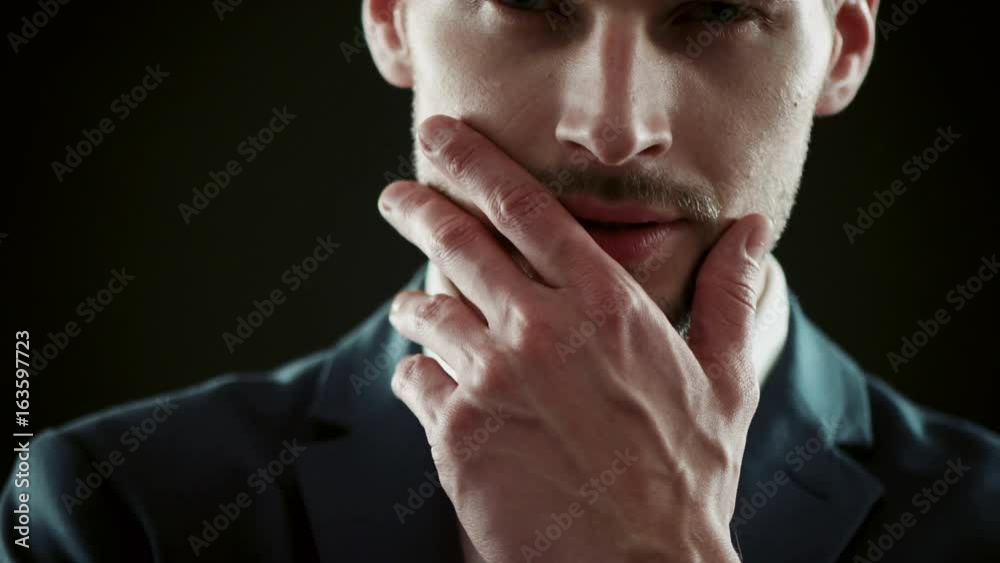 Multiple footage of a handsome young man - business, fitness