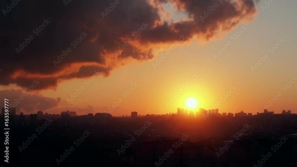 Time Lapse Sunset on the cloudy sky, Turkey Time Lapse Sunset on the cloudy sky, Turkey