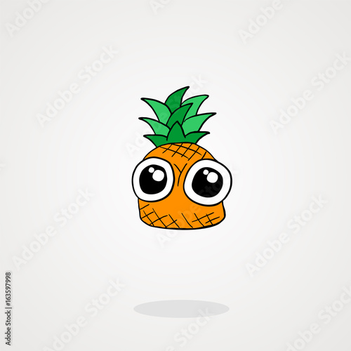 funny pineapple draw