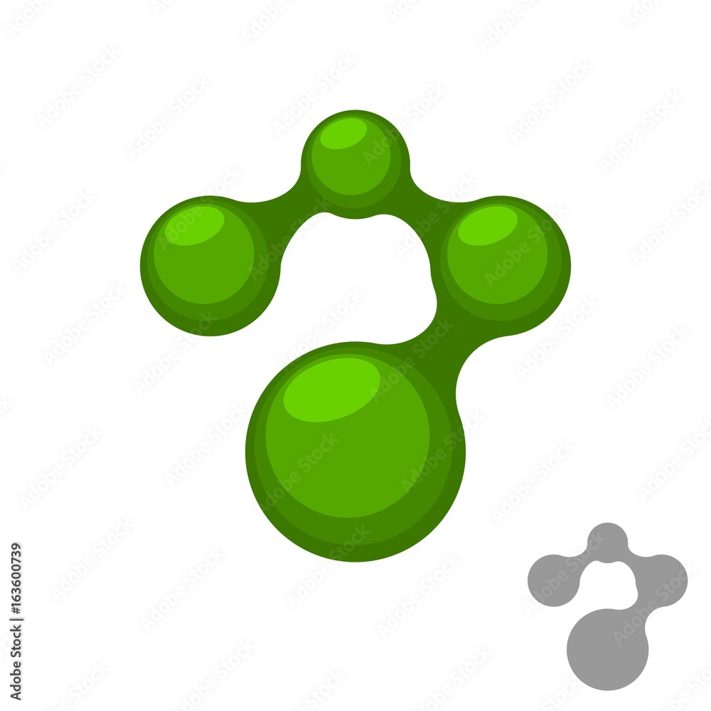 Abstract molecular technology logo design Abstract molecular technology logo design