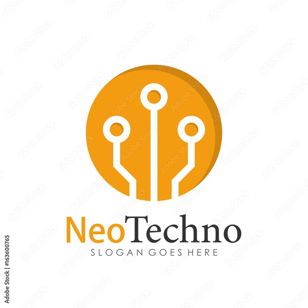 Technology logo template