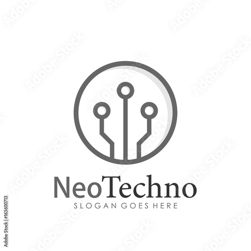 Technology logo template