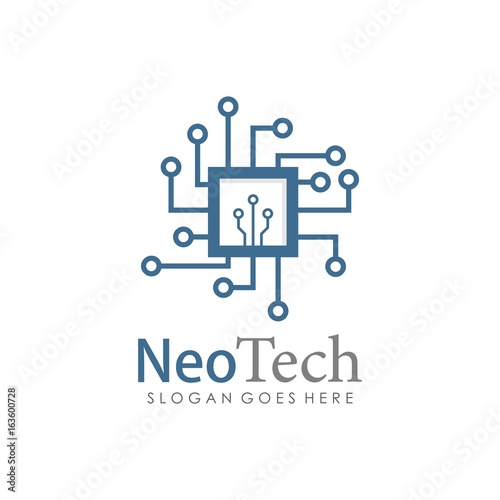 Technology logo template