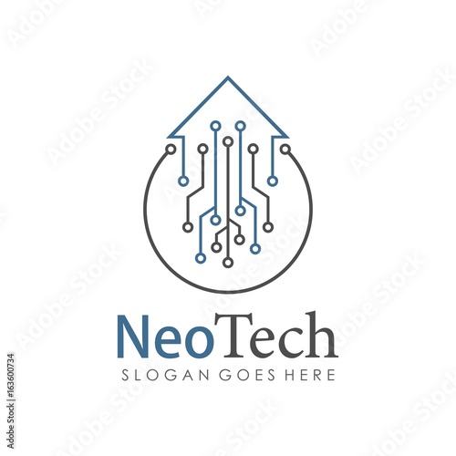 Technology logo template