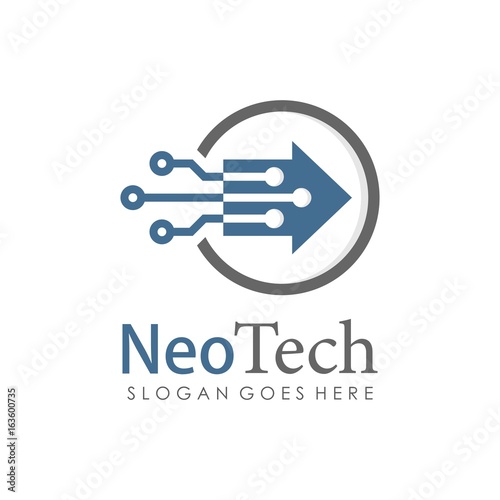 Technology logo template