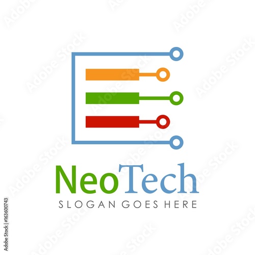 Technology logo template
