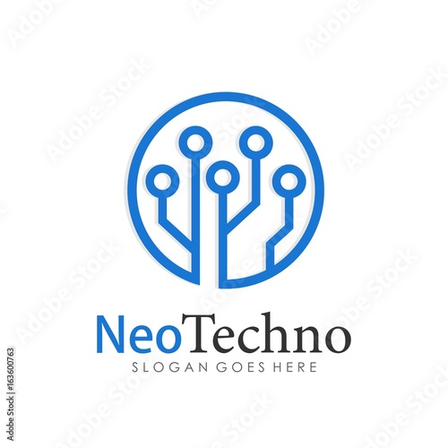 Technology logo template