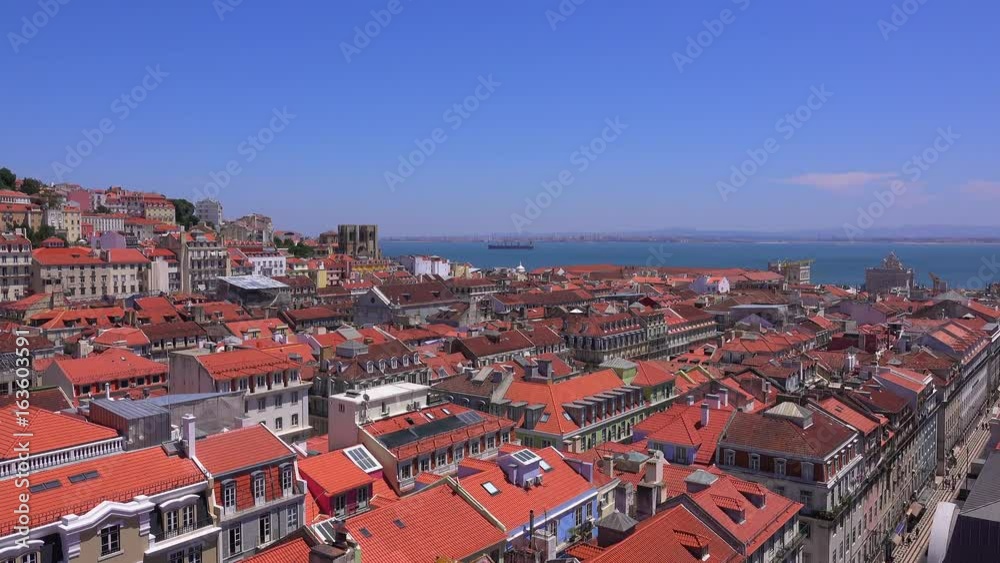 Lisbon from above - aerial view over the city - LISBON - PORTUGAL - JUNE 17, 2017 Lisbon from above - aerial view over the city - LISBON - PORTUGAL - JUNE 17, 2017