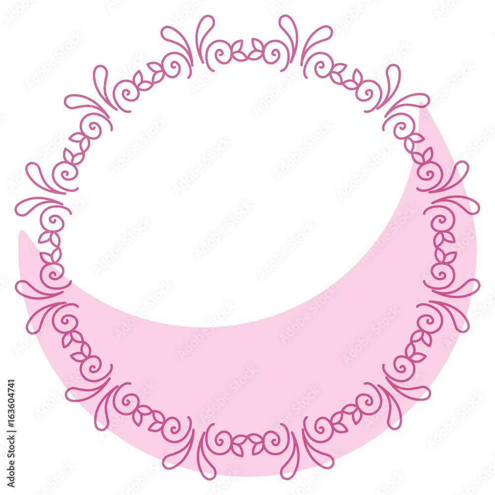 Elegant Victorian with circular shaped frame vector illustration design Elegant Victorian with circular shaped frame vector illustration design