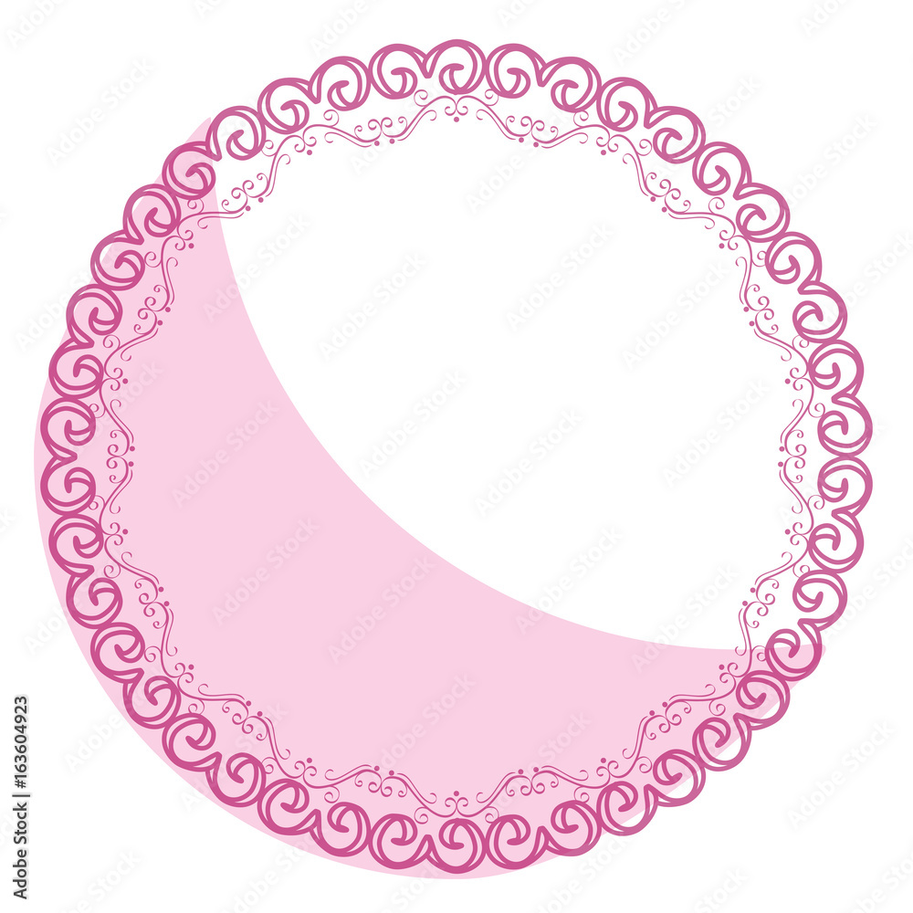 Elegant Victorian with circular shaped frame vector illustration design Elegant Victorian with circular shaped frame vector illustration design