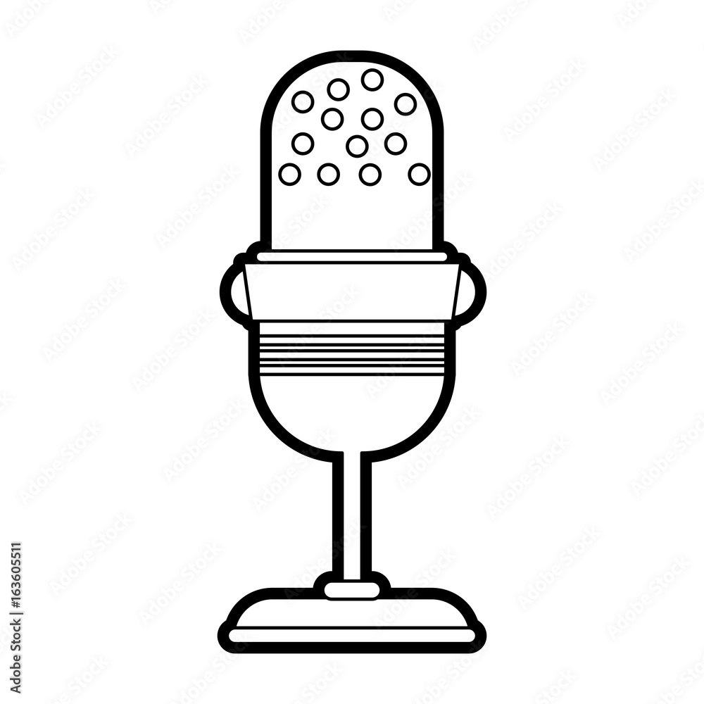 microphone vector illustration