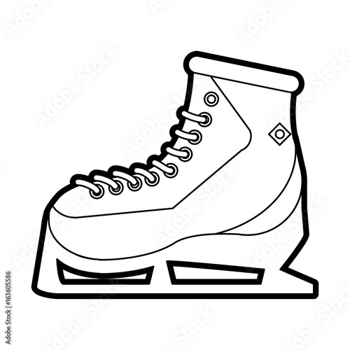 ice skates vector illustration