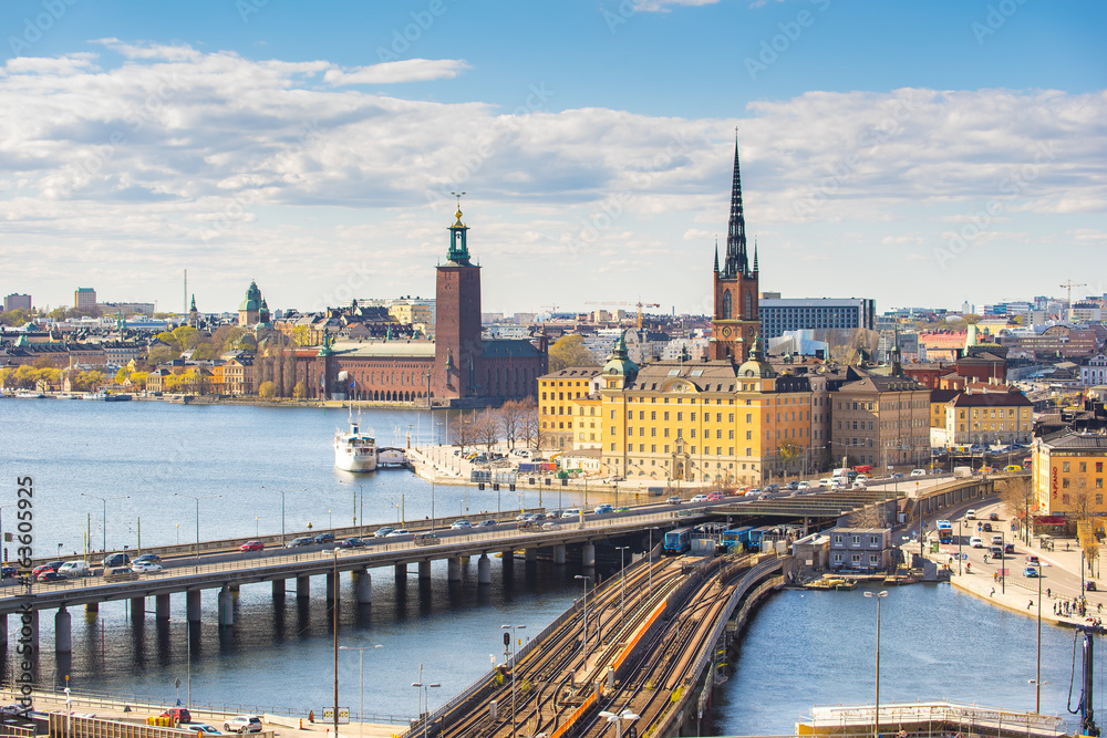 Stockholm city skyline in Sweden