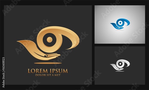 hand eye social media logo