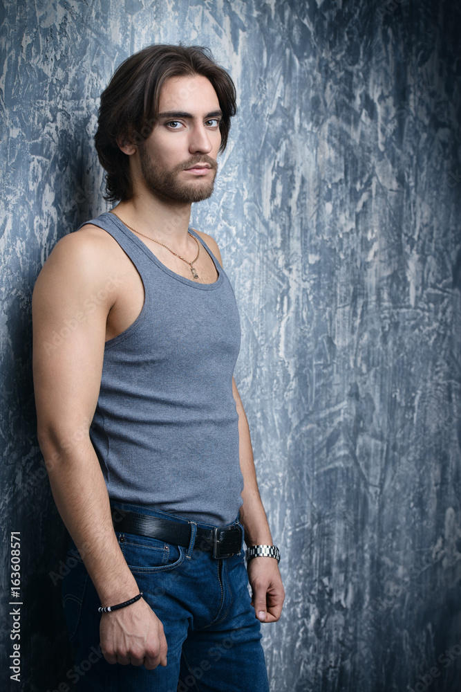 masculine handsome man