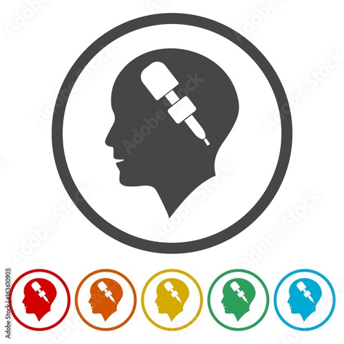 Speaker icons set - Illustration 