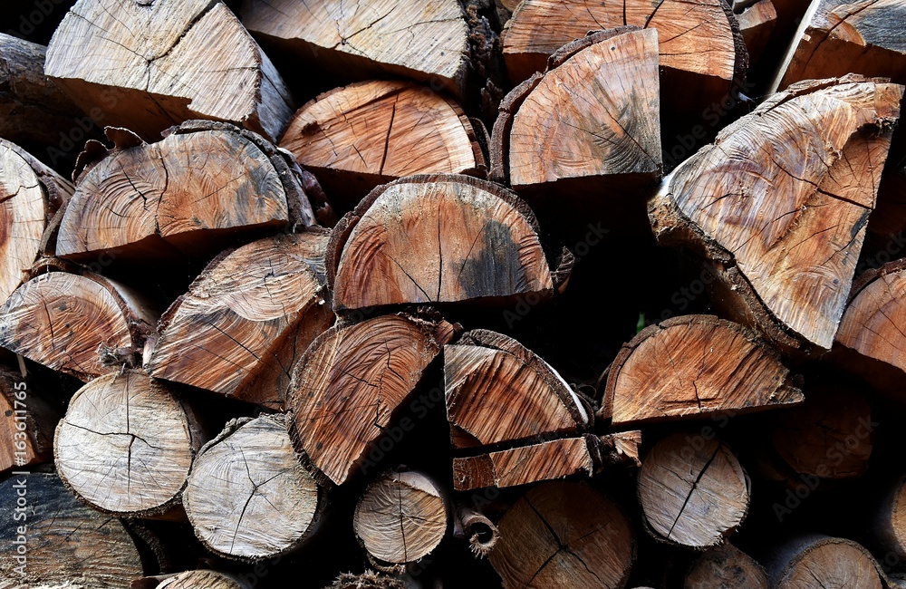 pile of old firewood for background pile of old firewood for background