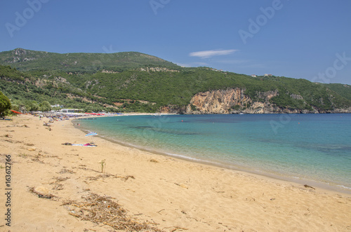 Beach scene - Lichnos Beach - Ionian Sea - Parga, Greece