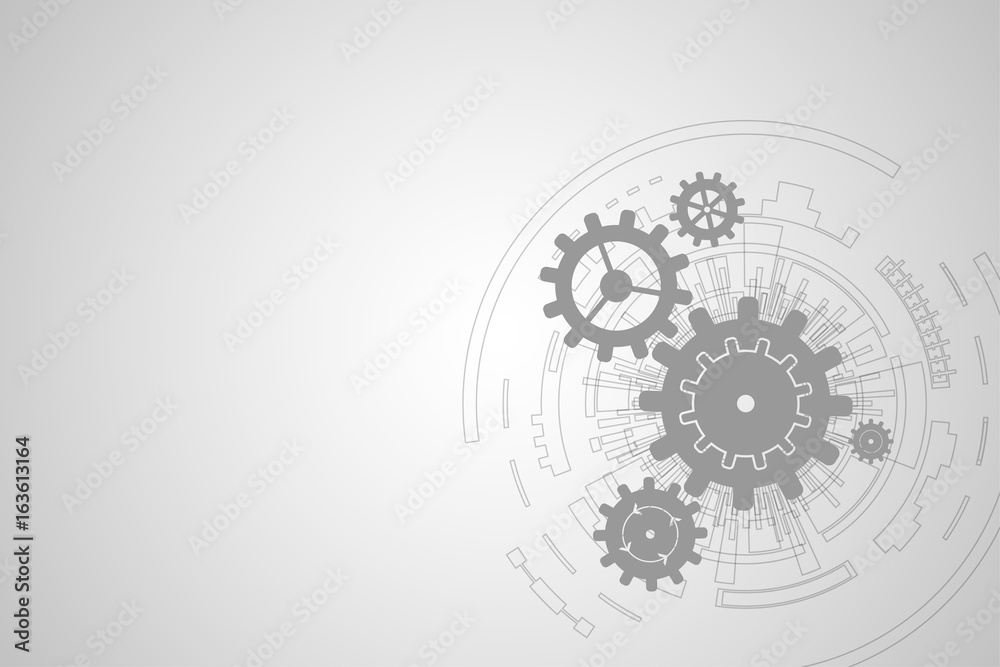 Vector abstract background technology gears concept. Vector abstract background technology gears concept.